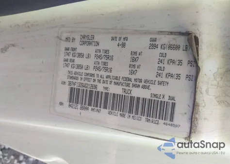 1998 Dodge Ram 1500 St from USA, damaged, VIN 3B7HF13Z6WG212696